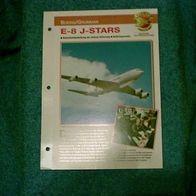 E-8 J-Stars (Boeing/ Grumman) - Infokarte über