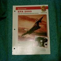 EFA 2000 (Eurofighter) - Infokarte über