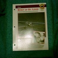 Spirit of St. Louis (Ryan) - Infokarte über