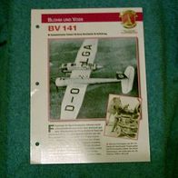 BV 141 (Blohm und Voss) - Infokarte über