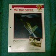 Me 163 Komet (Messerschmitt) - Infokarte über