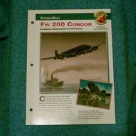 Fw 200 Condor (Focke-Wulf) - Infokarte über
