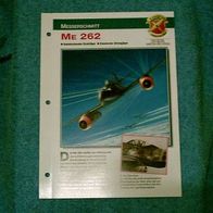 Me 262 (Messerschmitt) - Infokarte über