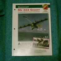 Me 323 Gigant (Messerschmitt) - Infokarte über