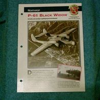 P-61 Black Widow (Northrop) - Infokarte über