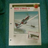 MiG-1/ MiG-3 (Mikojan-Gurewitsch) - Infokarte über