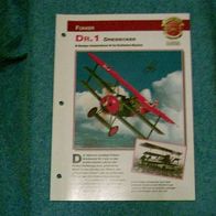 DR.1 Dreidecker (Fokker) - Infokarte über