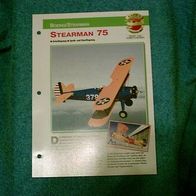 Stearman 75 (Boeing/ Stearman) - Infokarte über