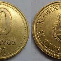 Argentinien 10 Centavos 2007 ## Li9