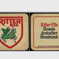 ALT ! Bierdeckel "Ritter-Pils" Ritterbrauerei Dortmund