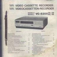 Service Anleitung für Sharp Video VC-8300
