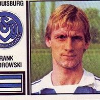 Panini Fussball 1981 Frank Saborowski MSV Duisburg Bild 101