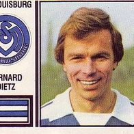 Panini Fussball 1981 Bernhard Dietz MSV Duisburg Bild 103