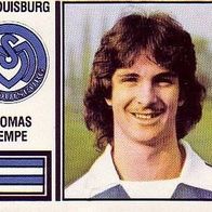Panini Fussball 1981 Thomas Kempe MSV Duisburg Bild 105