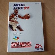 Original Spielanleitung NBA Live 97 Super Nintendo