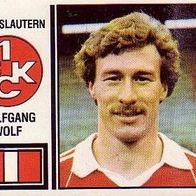 Panini Fussball 1981 Wolfgang Wolf 1. FC Kaiserslautern Bild 190