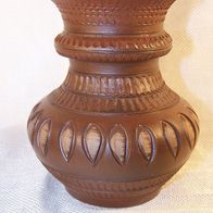 Akru / Krupp Klinker / Hillscheid Sgraffito Keramik Vase 60er J. * **