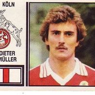 Panini Fussball 1981 Dieter Müller 1. FC Köln Bild 228