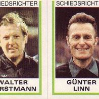 Panini Fussball 1981 Schiedsrichter Bild 283 A + B