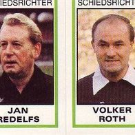 Panini Fussball 1981 Schiedsrichter Bild 284 A + B