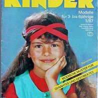 Kindermode "3 bis 6" 1987-01 Zeitschrift DDR