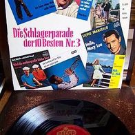 Die Schlagerparade der 10 Besten Nr.3- rare 10"Decca-Lp (C. Valente, G. Böttcher, B. Mo)