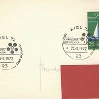 Olympia Karte 1972, mit Sonderstempel