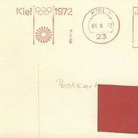 Olympia Karte 1972, mit Sonderstempel