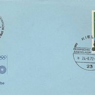Olympiade 72, Brief mit Sonderstempel.