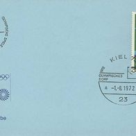 Olympiade 72, Brief mit Sonderstempel.