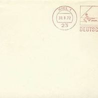 Olympia München 72, Sonderumschlag Sonderstempel Kiel