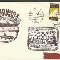 Olympia 72, Bundeswehr Marine Hilft beim Segelwettbewerb in Kiel.