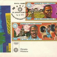 Olympia München 72, Sonderumschlag und Sonderstempel
