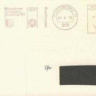 Olympia München 72, Karte und Sonderstempel