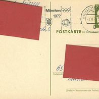 Olympia München 72, Karte und Sonderstempel