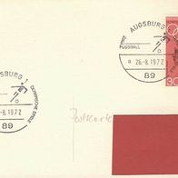 Olympia München 72, Karte und Sonderstempel