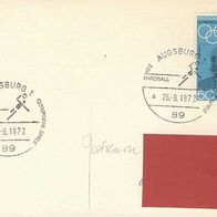 Olympia München 72, Karte und Sonderstempel