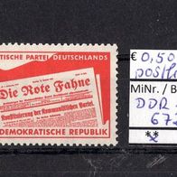 DDR 1958 40 Jahre Kommunistische Partei Deutschlands (KPD) MiNr. 672 postfrisch