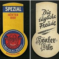 ALT ! Bieretikett "Nicolai Bräu" Brauerei Krekeler † 1970 Höxter RB Detmold NRW