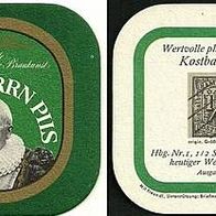 ALT ! Bierdeckel "Philatelistische Kostbarkeiten" Elbschloss Brauerei † 1997 Hamburg