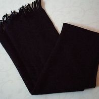 schwarzer Fleece-Schal ca. 170 cm lang und 21 cm breit