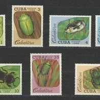 Kuba 1988 Mi.3192 - 3198 kompl. Satz Käfer Postfrisch.