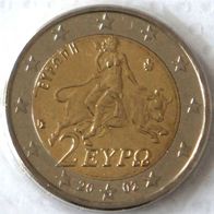 2 Euro Griechenland 2002 Fremdprägung "S" - unzirkuliert