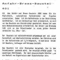 Uhlenbrock - Anschlußanleitung - für Anfahr-Brems-Baustein ABBS 401 - Original