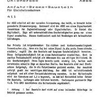 Uhlenbrock - Anschlußanleitung - für Anfahr-Brems-Baustein ABBS 411 - Original