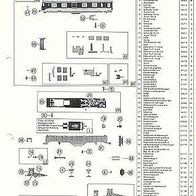 Roco H0 Ersatzteile-Liste für elektrischen Triebwagenzug 43053 - BR 4010 - Original