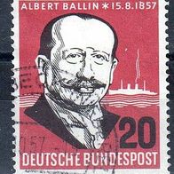 Bund 1957 Mi. 266 Albert Ballin gestempelt (2122)