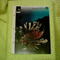 Rotfeuerfisch - Informationskarte über
