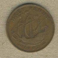 Großbritannien 1/2 Penny 1942