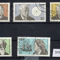 3156 - DDR Briefmarken Michel Nr.2406 - 2410 gestempelt Jahrgang 1979